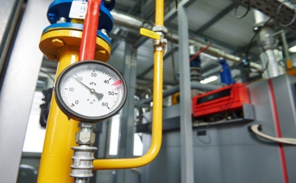 Манометры на газопроводе в котельной