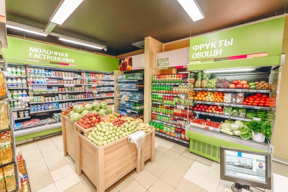 Магазин продуктов внутри