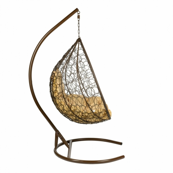Подвесное кресло кокон Двухместное BIGARDEN Gemini Brown