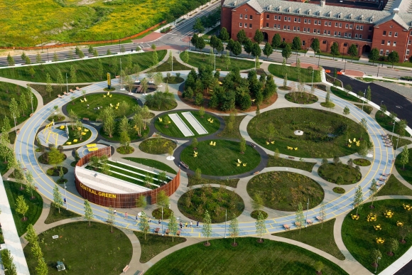 Парк Navy Yards Central Green генеральный план