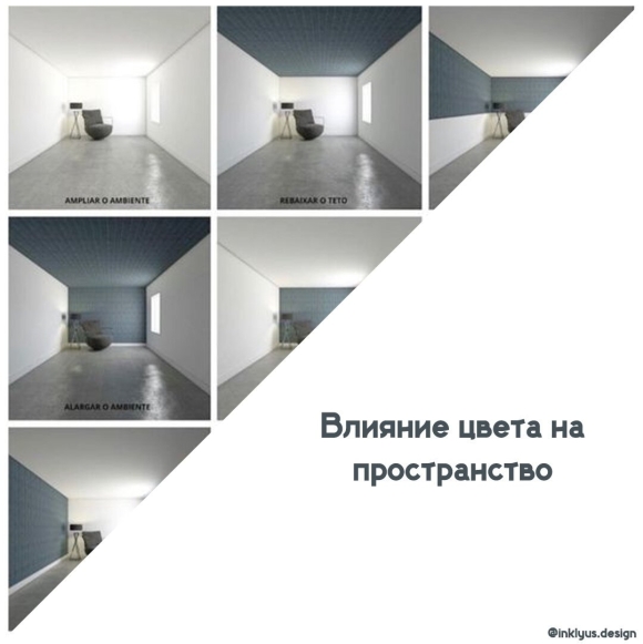 Как цвет стен влияет на восприятие пространства