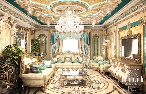 Королевская гостиная Luxury Antonovich Design