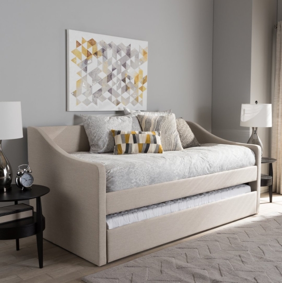 Кровать Annika Upholstered Daybed with Trundle