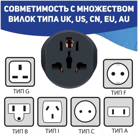 Тройная вилка для розетки
