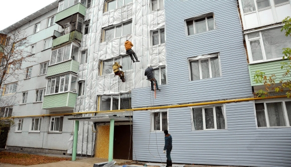 Отделка фасада в панельном доме