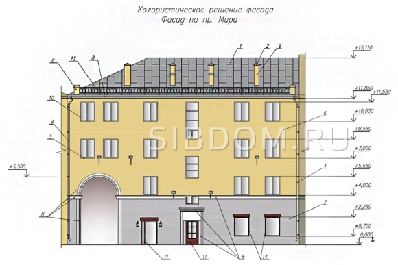 Архитектурный паспорт фасада