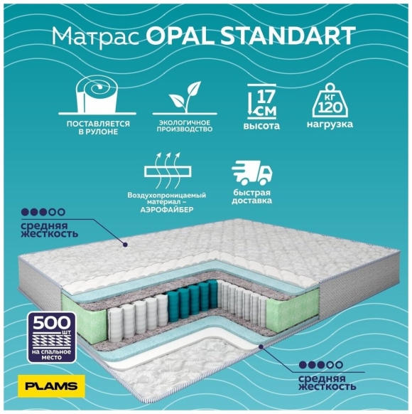 Матрас пружинный Opal Standart