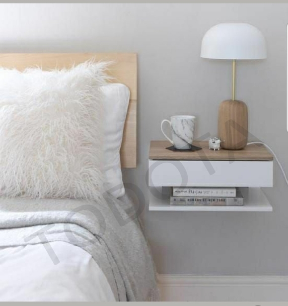 Прикроватная тумба Cortez Charcoal Floating Nightstand