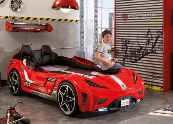 Кровать машина Cilek GTS белая