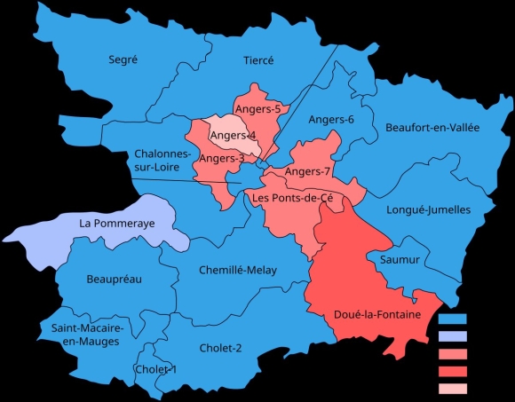 Земли Луары на карте