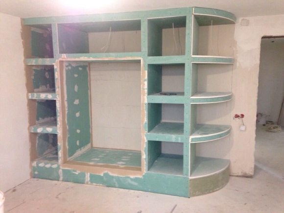 Полки из гипсокартона