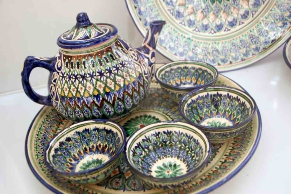 Ляган Самарканд Риштанская керамика