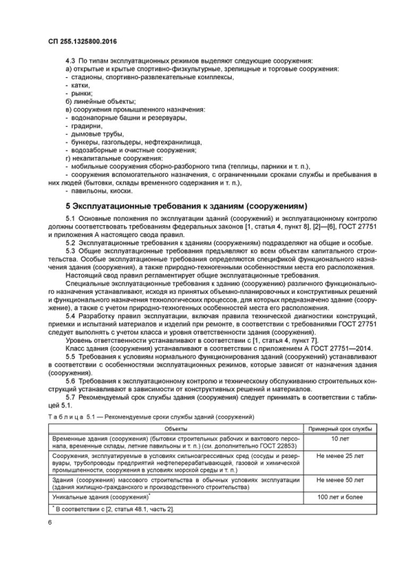 Общие эксплуатационные требования к зданиям