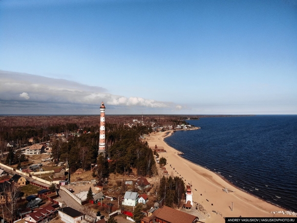 Пляж Осиновецкий Маяк на Ладожском озере