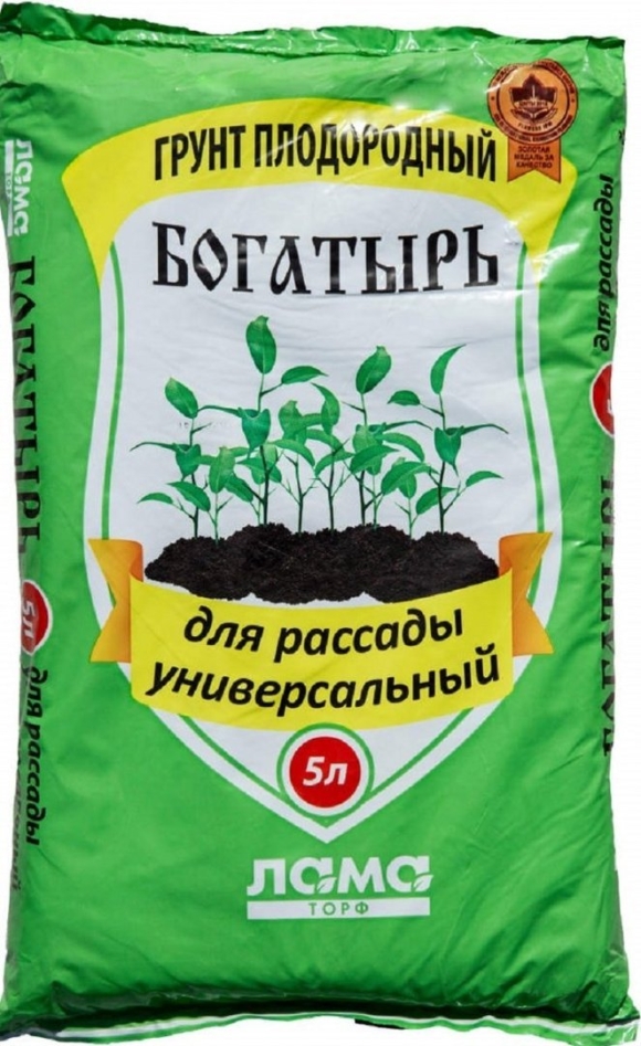 Биогрунт богатырь для рассады