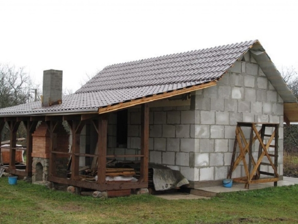 Баня с пеноблока