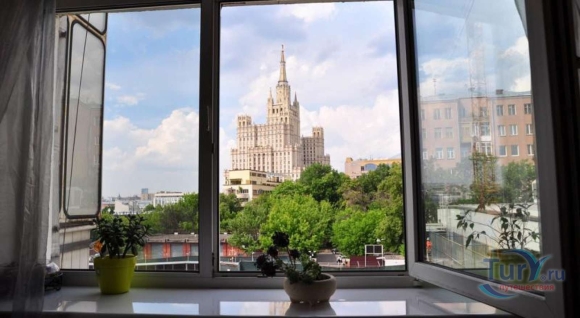 Красивый вид из окна Москва
