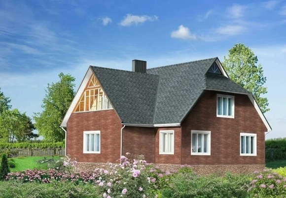 Фасадная плитка ТЕХНОНИКОЛЬ Hauberk терракотовый кирпич