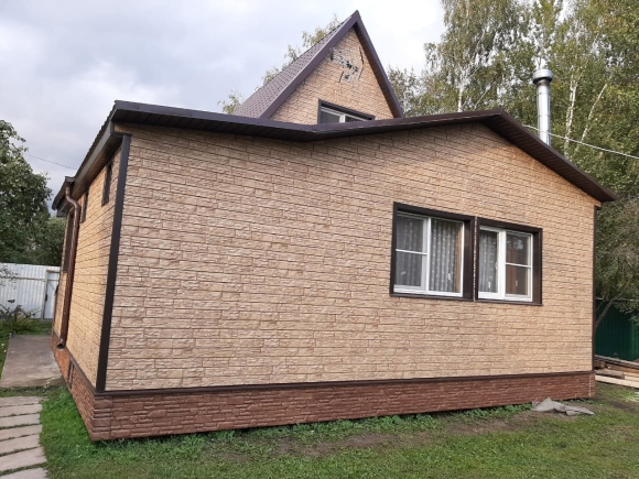 Панель фасадная Grand line ЯФАСАД Крымский сланец янтарь