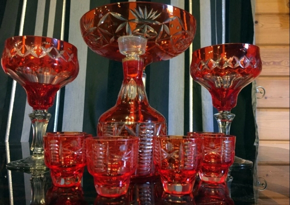 Советский цветной хрусталь
