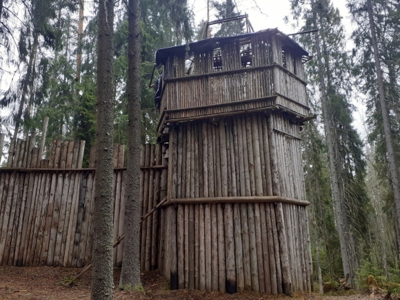 Лемболово деревянная крепость в лесу