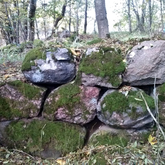 Финские укрепления в скалах