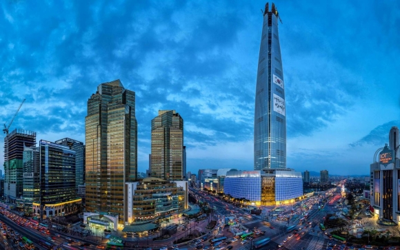 Небоскреб в Сеуле Lotte World Tower