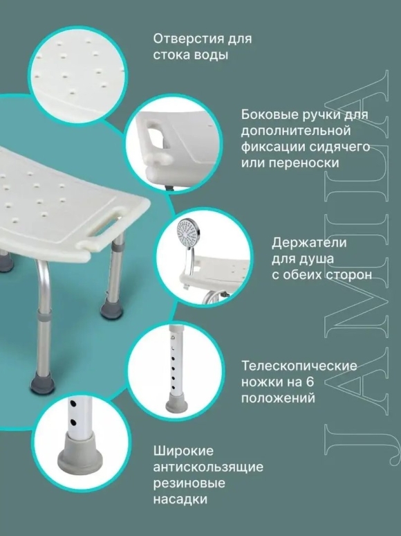 Стул для ванной для пожилых Титан леомакс