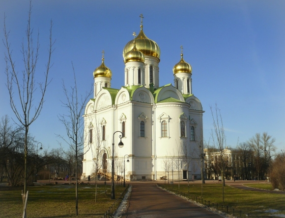 Соборная площадь Екатерининский собор Пушкин