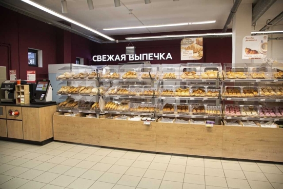 Пекарня в магазине магнит