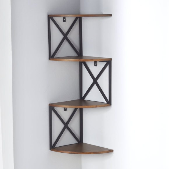 Угловая настенная полка Zig Zag