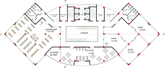 Планировка торгового центра проектирование
