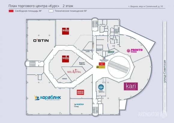 Планировка торгового центра