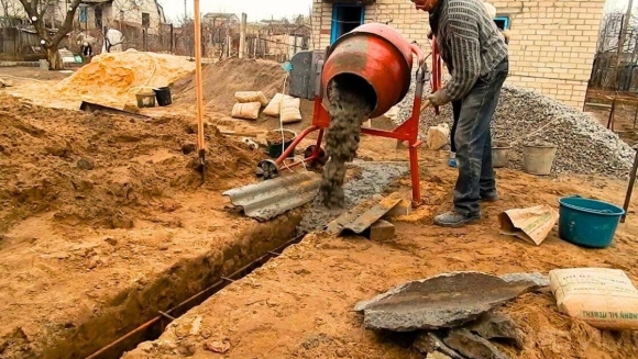 Заливка бетона