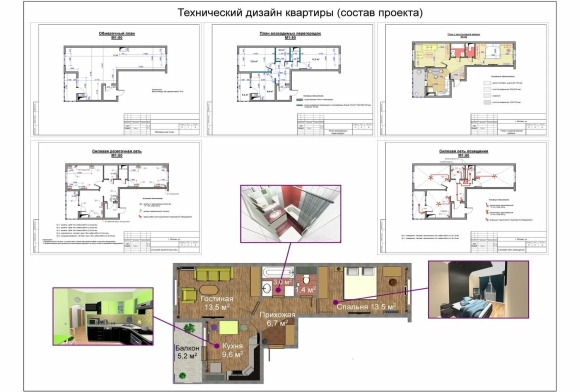 Состав дизайн проекта квартиры