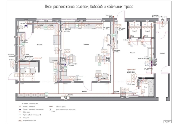 Лоток отображение на плане