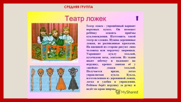 Театр на ложках в детском саду своими