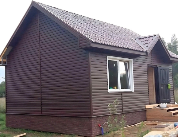 Сайдинг Grand line темный дуб