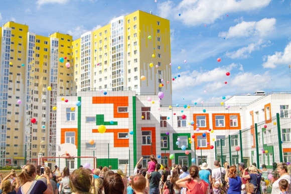 ЖК первый Зеленоградский деревня голубое