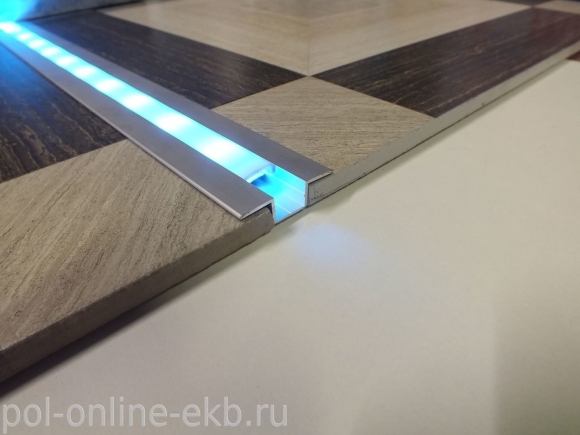 Плинтус Евровуд с led подсветкой