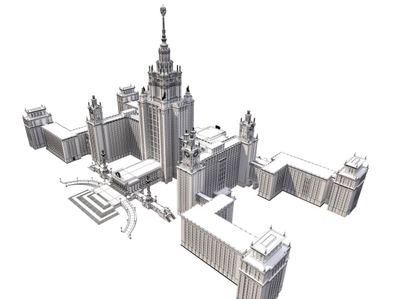 Сталинские высотки в Москве МГУ
