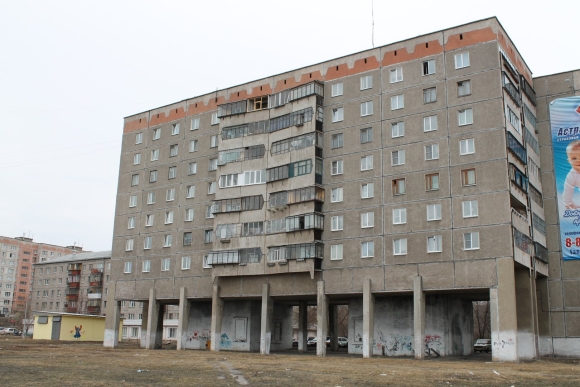 Дома на сваях в Якутии