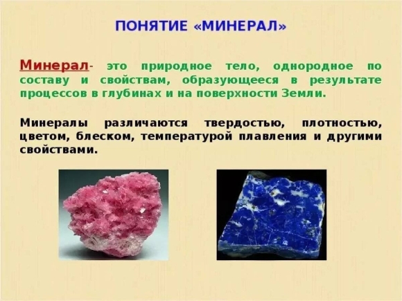 Минералы это определение
