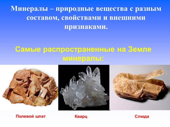 Минералы полевой шпат кварц слюда