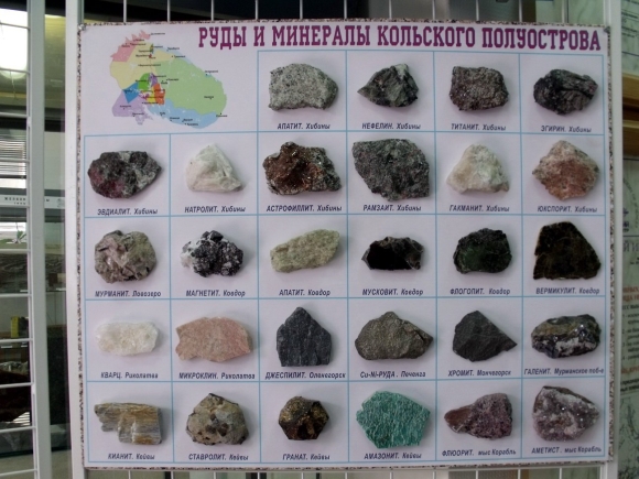 Минералы Кольского полуострова названия