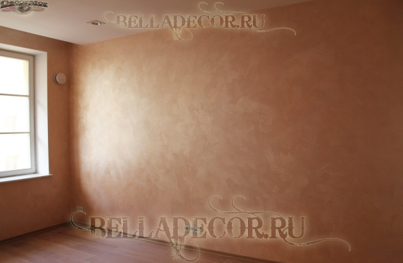 Венецианская штукатурка мокрый шелк