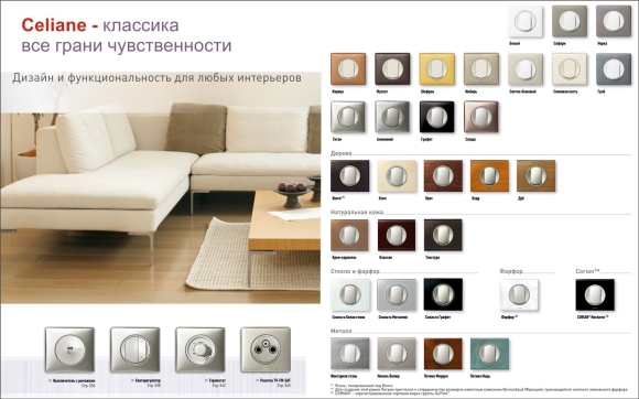 Розетки Legrand Celiane в интерьере