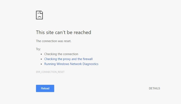 Err_connection_reset на телефоне