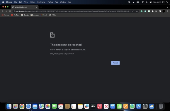 This site can't be reached err_connection_aborted