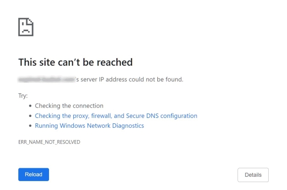Err connection